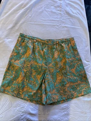 Columbia PFG Omnishade Pantalones Cortos Estampado Hawaiano Natación 2XL Verde Melocotón Naranja Foto 1 de 4