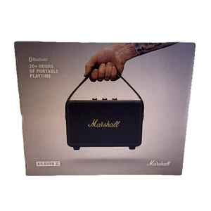 Marshall Kilburn II (2) kabelloser tragbarer Bluetooth Lautsprecher, schwarz und Messing - Bild 1 von 8