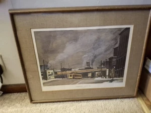 Cameron Booth - - Kunst - signiert - gerahmt Washington Avenue 1934 - Bild 1 von 14