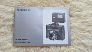 Rollei E 15 Flash Instruction Book in German and English Booklet Manual - Picture 1 of 13