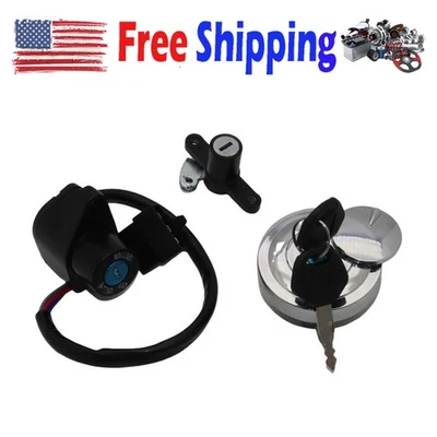 For Kawasaki Vulcan 900 Classic Custon LT 2006-22 Ignition Barrel Fuel Cap&Keys Foto 1 de 4