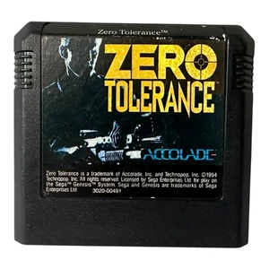 Cartucho Zero Tolerance (Sega Genesis, 1994) solo probado funcionando ENVÍO RÁPIDO - Imagen 1 de 6