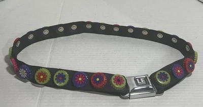 Little Earth Bottle Cap Seatbelt Buckle Rubber Belt ADJUSTABLE -  size 35”-38” - Image 1 of 4