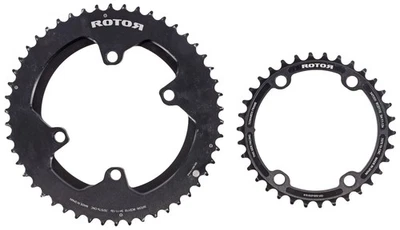 Rotor Round NoQ 50/34T Road Bike Chainring SET 11 Speed 110mm BCD 4-Bolt CX - Image 1 of 2