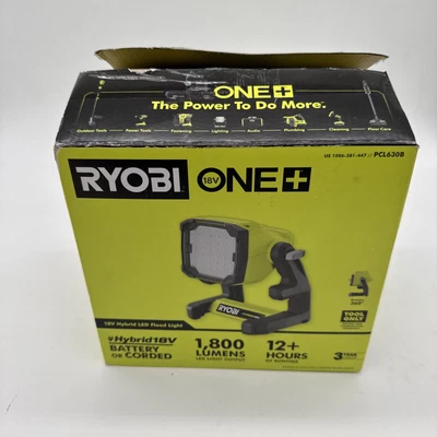 Luz de inundación LED RYOBI 18V ONE+ híbrida (PCL630B) P77 Foto 1 de 4