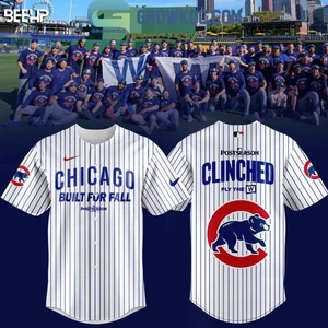 Chicago Cub Postse.ason Clinched1 Built For Fall 2025 Baseball Trikot S-5XL - Bild 1 von 3