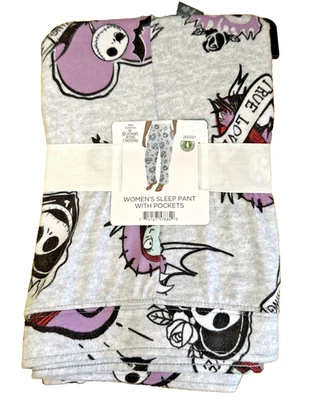 Size 3X Disney Nightmare Before Christmas Jack Sally Sleep Pants w/Pockets - Image 1 of 4