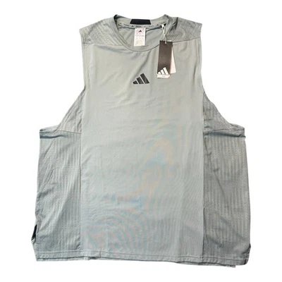 Regata Adidas JI8174 Training, Climacool, Cinza, Masculina Tamanho 2XL, NOVA - Imagem 1 de 4