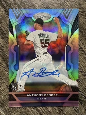 2022 Panini Chronicles Certified Autographs Anthony Bender Rookie Auto Miami - Image 1 of 2