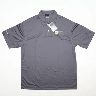 Camisa informal con botones gris grande con logotipo de Dri-Fit Company Nike Golf para hombre Foto 1 de 4