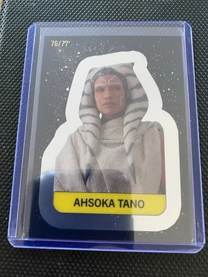 2025 Topps Star Wars Meiyo Ahsoka Tano Chrome Stickers Black Refractor 76/77 - Image 1 of 2