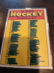 1971-72 2nd series checklist O-Pee-Chee Hockey Card #264 ( Marked ) - Picture 1 of 2