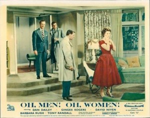 DAVID NIVEN BARBARA RUSH OH MEN OF WOMEN LOBBY CARD