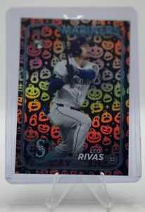 Leo Rivas 2024 Topps Update Series Jack-O'-Lantern Foil Rookie Card# US279 - Foto 1 di 2