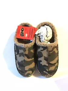 Deer Stags Indoor Outdoor Footwear Slipper Mens Nordic Camouflage Size 8 Nib - Picture 1 of 5