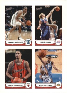 2004-05 Bazooka 4-on-1 Stickers #21 Magloire/Kaman/Tyson Chandler/Marcus Camby