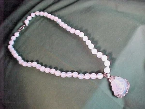 Mondstein Perlenkette mit Anhänger - Bild 1 von 6