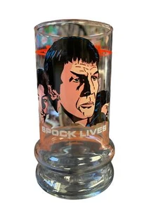 Spock Lives StarTrek (Vintage Happy Meal Glasses, Taco Bell) - Picture 1 of 6