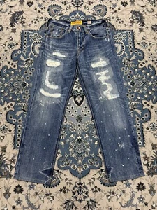 Japanese Brand Rush Hours Ripped Distressed Jeans Kapital - Picture 1 of 12