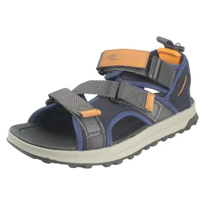 Mens Clarks 'ATL Trek Tide' Casual Adjustable Strap Leather Sandals - G Fitting - Image 1 of 4