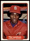 1982 Fleer Tito Landrum. St. Louis Cardinals #118