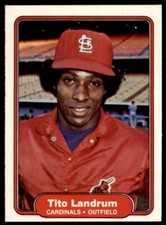1982 FLEER TITO LANDRUM. ST. LOUIS CARDINALS #118