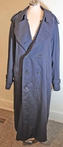 Burberrys of London Trench Coat Double Breast Nova Check Button Lining Mens 44 L - Picture 1 of 24