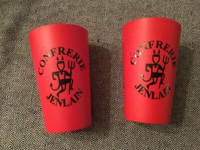 Lot 2 verre Gobelet collector a bière jenlain Festibiere no verre - Photo 1/3