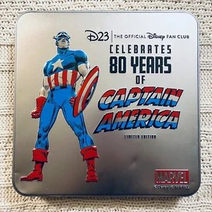 Marvel CAPTAIN AMERICA D23 Disney Pin Set Limited Edition of 800 Shield SOLD OUT - Picture 1 of 10