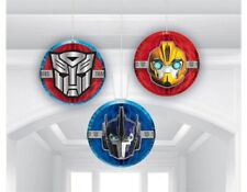 Transformers Honeycomb Decorations (3) Birthday Party Supplies Hanging Bots