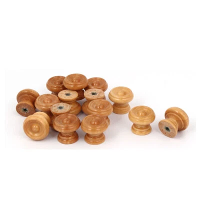 15stk Möbelknöpfe Möbelgriffe Schrankknopf Schublade Türknopf Knopf Holz 24x20mm - Bild 1 von 4