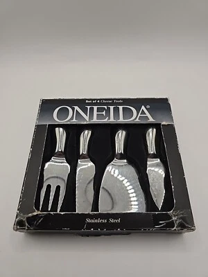 Nuevo Oneida Acero Inoxidable 4 Piezas Queso Herramientas Aperitivo Bandeja Herramientas #55053 Foto 1 de 4