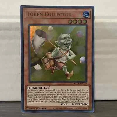 1ST EDITION TOKEN COLLECTOR 2020 BLCR-EN079 YUGIOH CARD (LP/MP) - Image 1 of 2