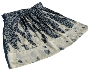 Women's CAbi Size Small Animal Print skirt with Gathered Elastic Waist & Pockets - Picture 1 of 4