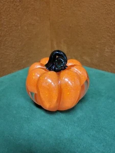 Lenox October Delight Crystal Pumpkin Paperweight NEW IN BOX W Papers - Picture 1 of 6