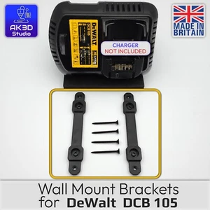 Cargador de batería DeWalt DCB105 XR 4A 10.8v 14.4v 18v soportes de montaje en pared - Imagen 1 de 7