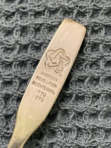 Vtg American Revolution Bicentennial 1776-1976 Silverplate Spoon Oneida, 4.5"L - Picture 1 of 8