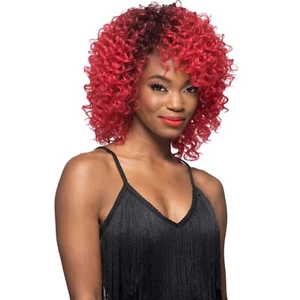 VIVICA A FOX HUMAN HAIR WIG COLLECTION 100% SYNTHETIC CURLY HAIR WIG JANNA - Bild 1 von 8
