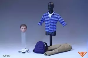 TOP-003 1/6 Tom Head Sculpt + Juego de Ropa Modelo para Figura Masculina de 12" - Imagen 1 de 3