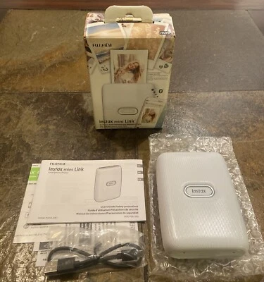 Fujifilm Instax Mini Link Smartphone Printer - Ash White Open Box - Image 1 of 4