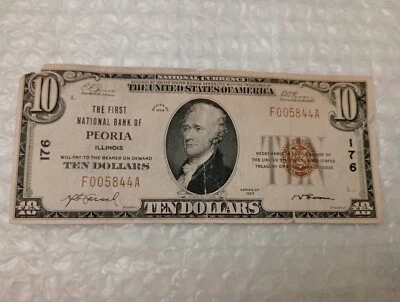 USA~1929 Federal Reserve Note~ $10 Dollars~ Special Series Number~ Low # - Image 1 of 4