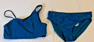 Abercrombie Kids Girls Bathing Suit Size 11/12 Bikini Swimsuit Teal blue - Picture 1 of 3