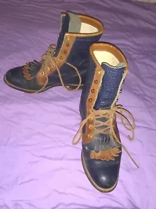 Justin Lace Roper Boots 6-1/2 Ladies - Picture 1 of 2