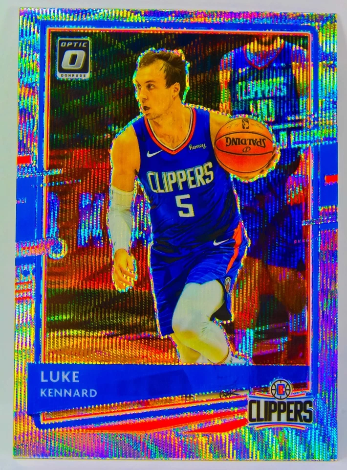 Luke Kennard 2020-21 Optic Fanatics Silver Wave Prizm Refractor Holo Card #65 - Image 1 of 3