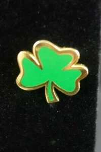 3 Hojas Trébol Metal Sombrero Prendedor Solapa De Colección Oro Contorno Verde Esmalte Joyería - Imagen 1 de 4