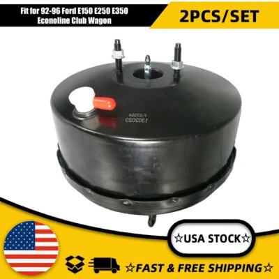 2 Power Brake Booster for 92 93 94 95 96 Ford E150 E250 E350 Econoline 54-74402 Foto 1 de 4