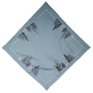 Tischwäsche mit Stickerei Tannenbaum grau Winter Weihnachten - Bild 1 von 5