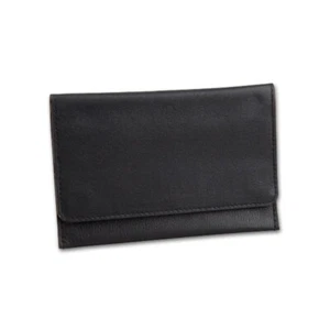 Tabakbeutel / Drehtasche für Tabak aus Leder in schwarz - Bild 1 von 1