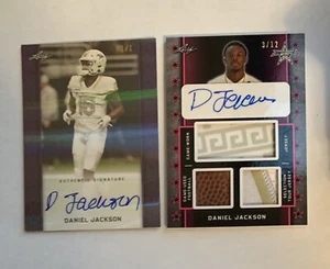 2020 Leaf Metal All American Bowl Daniel Jackson Autograph #1/1 & Patch/Auto /12 - Bild 1 von 5