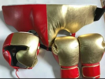 Equipo de Boxeo Incluye Guantes de Boxeo Arnés y Protector de Ingule | Juego Personalizado Ganador Foto 1 de 4